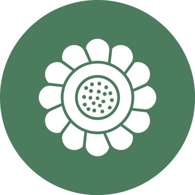 çiçek simgesi vektör illüstrasyonu