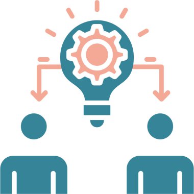 yaratıcı fikir simgesi, vektör illüstrasyonu