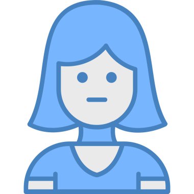 avatar kadın simgesi ana hatlarıyla