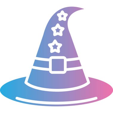sihirli şapka vektör simgesi