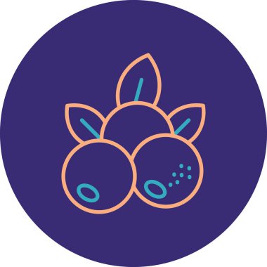 Kiraz. Web simgesi basit illüstrasyon