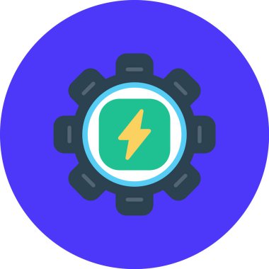 elektrik enerjisi vektör simgesi