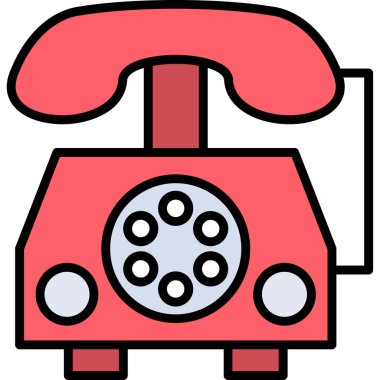 telefon simgesi vektör illüstrasyonu