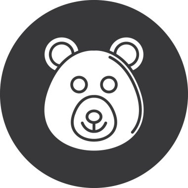 Hayvan ayı simgesi taslak biçiminde