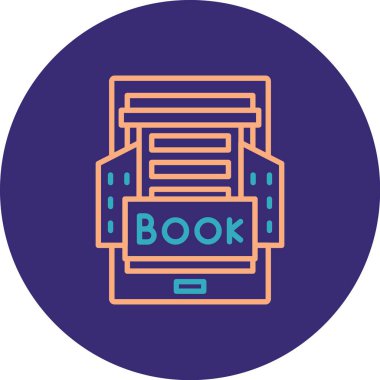 Moda tarzı izole edilmiş arkaplanda kitap simgesi