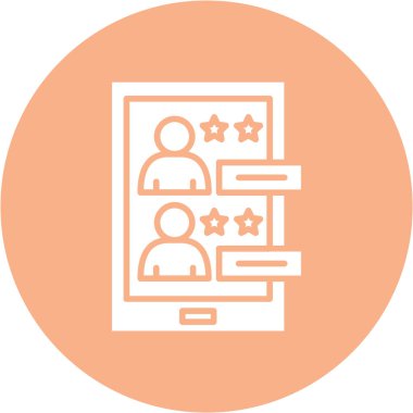 Web derecelendirme vektörü simge tasarımı