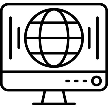 bilgisayar simgesi vektör illüstrasyonu