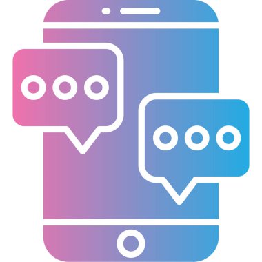 message icon, vector illustration simple design