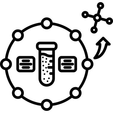 Bilim. Web simgesi basit tasarım