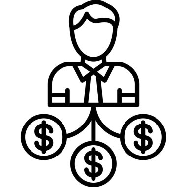 ticari finans vektör simgesi