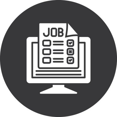 İş. Web simgesi basit illüstrasyon