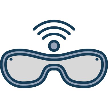 vr gözlük vektör simgesi kolayca düzenleyebilir ya da değiştirebilir