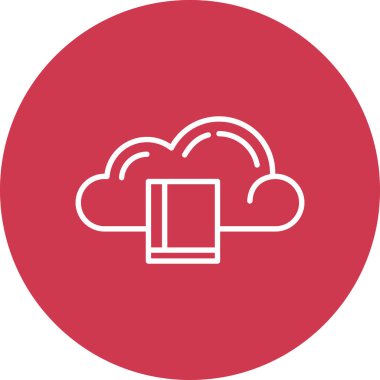 Moda tarzı izole edilmiş arkaplanda bulut depolama simgesi