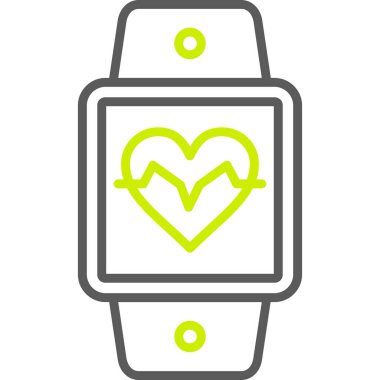 smartwatch vektör simgesi modern basit vektör illüstrasyonu