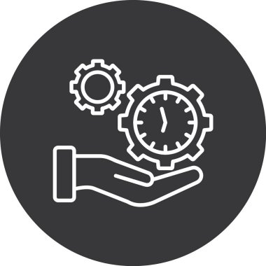 vektör biçiminde dişli simgesi