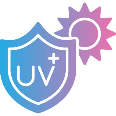 Kalkan koruma simgesi, vektör çizim