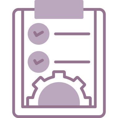 Kontrol listesi. Web simgesi basit illüstrasyon