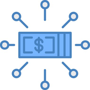 Dolar simgesi vektör illüstrasyonu
