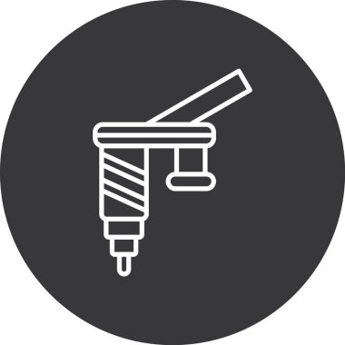 boya fırçası ikonu. vektör illüstrasyonu