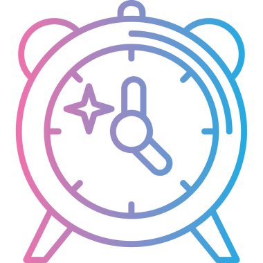 Saat simgesi vektör çizim tasarımı