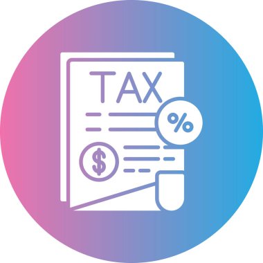 Vergi. Web simgesi basit illüstrasyon