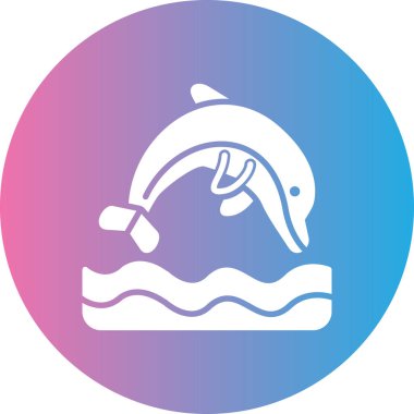 Bir balık simgesinin vektör çizimi