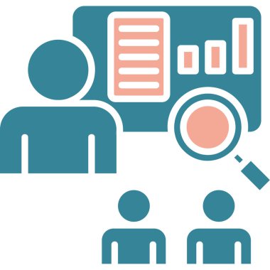 Takım çalışması için iş yönetimi dairesi simgesi