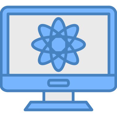 Bilgisayar simgesinin vektör illüstrasyonu