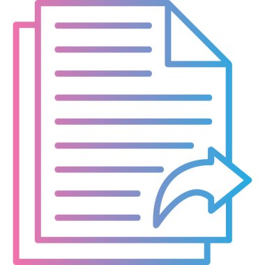 Belge. Web simgesi basit illüstrasyon