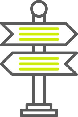 Yönü belirleme simgesi - özet biçimi