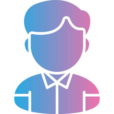 Bir insan simgesinin vektör illüstrasyonu