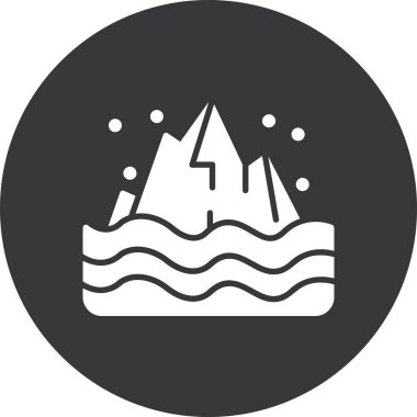 dağ ikonu vektör illüstrasyonu