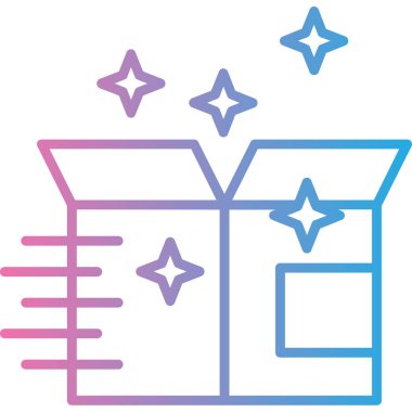 Hediye simgesinin vektör illüstrasyonu