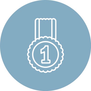 Madalya vektör simgesi modern basit vektör illüstrasyonu