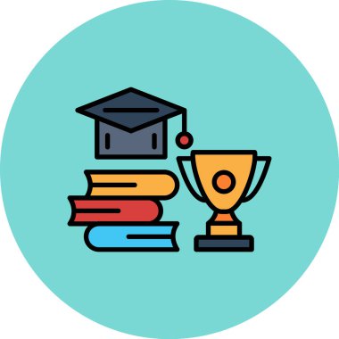 Eğitim simgesi vektör illüstrasyonu