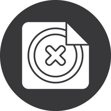 Silme simgesinin vektör illüstrasyonu