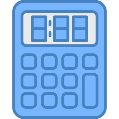 Hesap makinesi simgesi. Web için hesap makinesi vektör simgelerinin özet çizimi