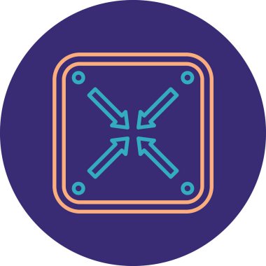 Modern bir simgenin vektör illüstrasyonu