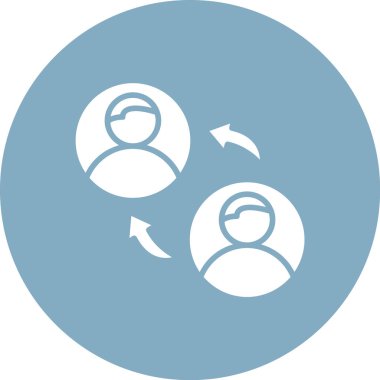 iş ve takım çalışması düz vektör simgesi.