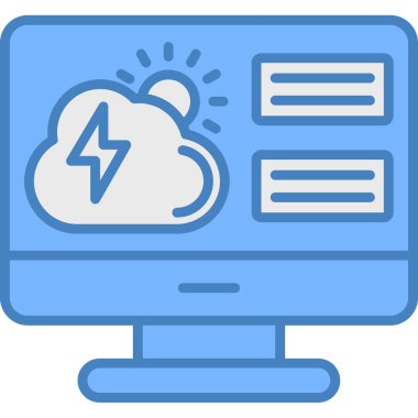 Bulut. Web simgesi basit tasarım