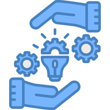 dişli simgesini tutan el