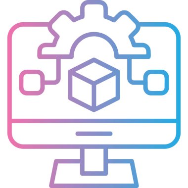 seo modern simgesinin vektör illüstrasyonu