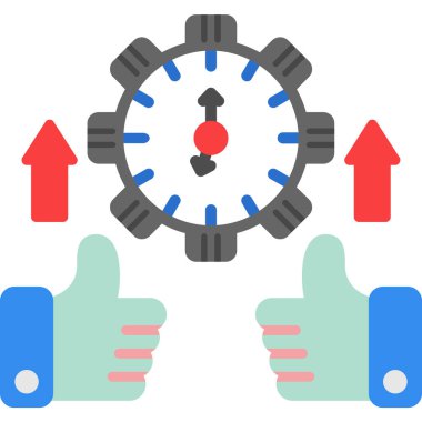 Alarm saat simgesi düz biçimli