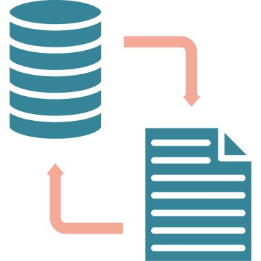 veri veritabanı sunucu simgesi - taslak biçimi