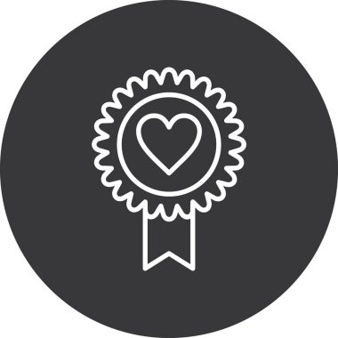 Rozet simge vektör çizim