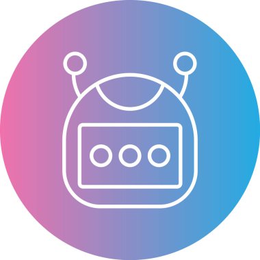 Robot modern simgenin vektör illüstrasyonu
