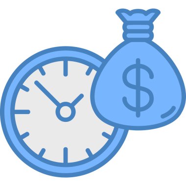 Dolar. Web simgesi basit illüstrasyon