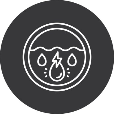 su damlası ikon vektör illüstrasyonu