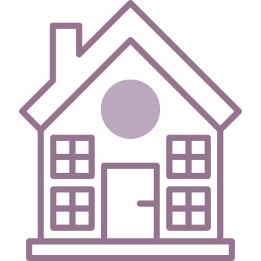 Modern Ev 'in Vektör İllüstrasyonu