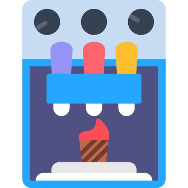 Dondurma. Web simgesi basit tasarım